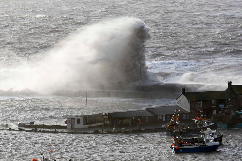 Britain is set to be battered by winds of up to 100mph