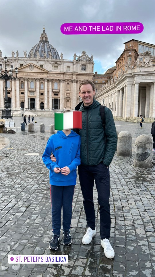 Dan and his son enjoyed Vatican City