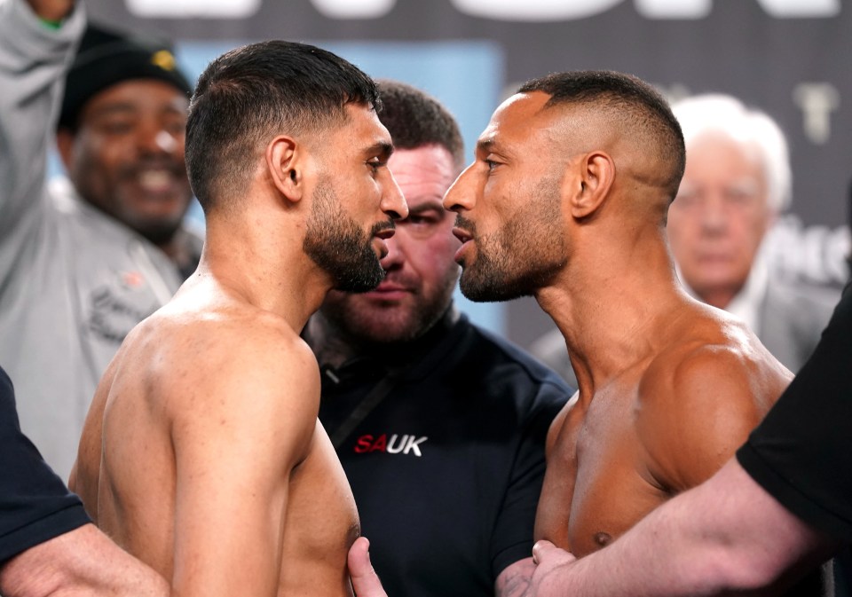 Khan and Brook go head to head at Friday’s weigh-in