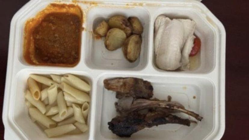 One of the competitors posted a picture of the food she was forced to eat