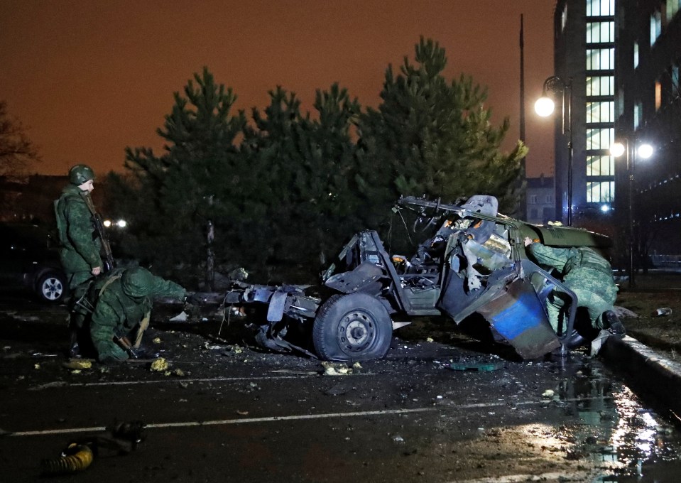 It is feared the car bomb could give Putin extra reason to invade Ukraine