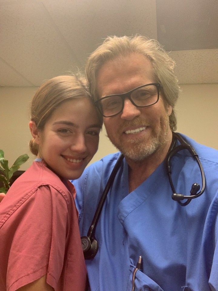 Vanessa and her dad Dr Ernst von Schwarz, who has written about her condition