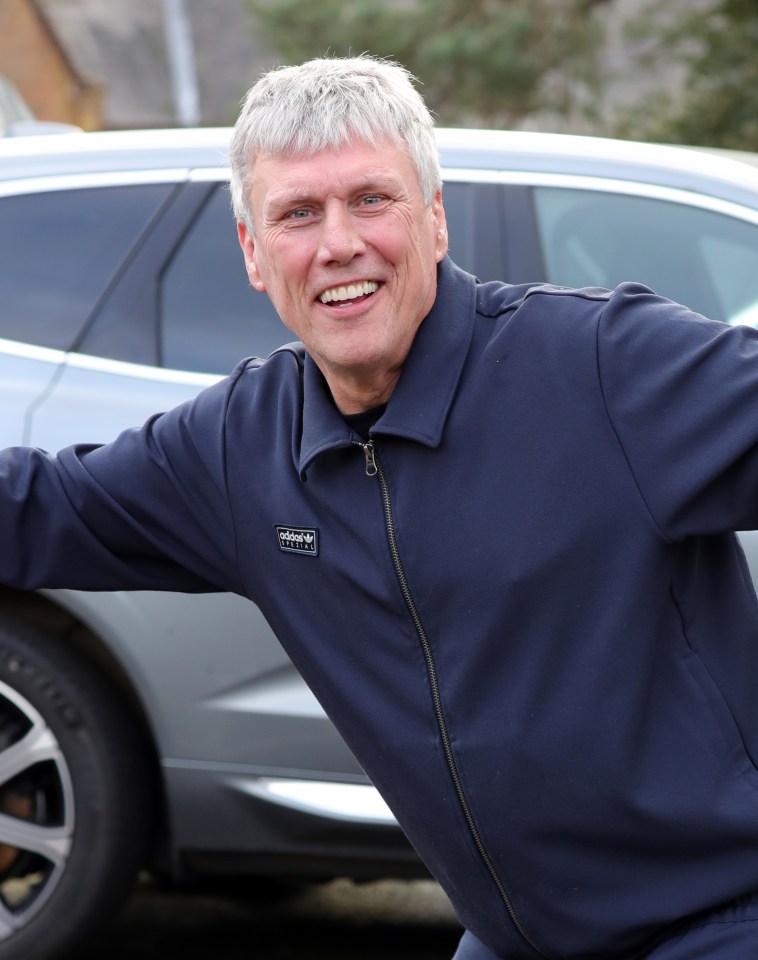 Bez was all smiles today following his Dancing On Ice exit