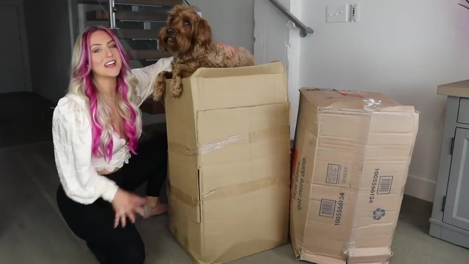 YouTuber HopeScope paid a total of £325 on two mystery wedding dress boxes