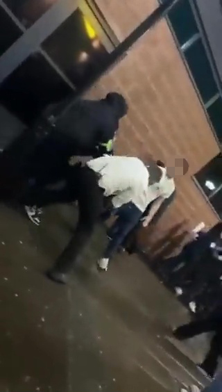 A video emerged on social media showing a group of men getting involved in a fight