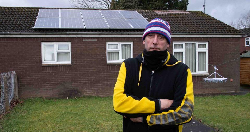 Paul Hulme is not happy with the solar panels on his home