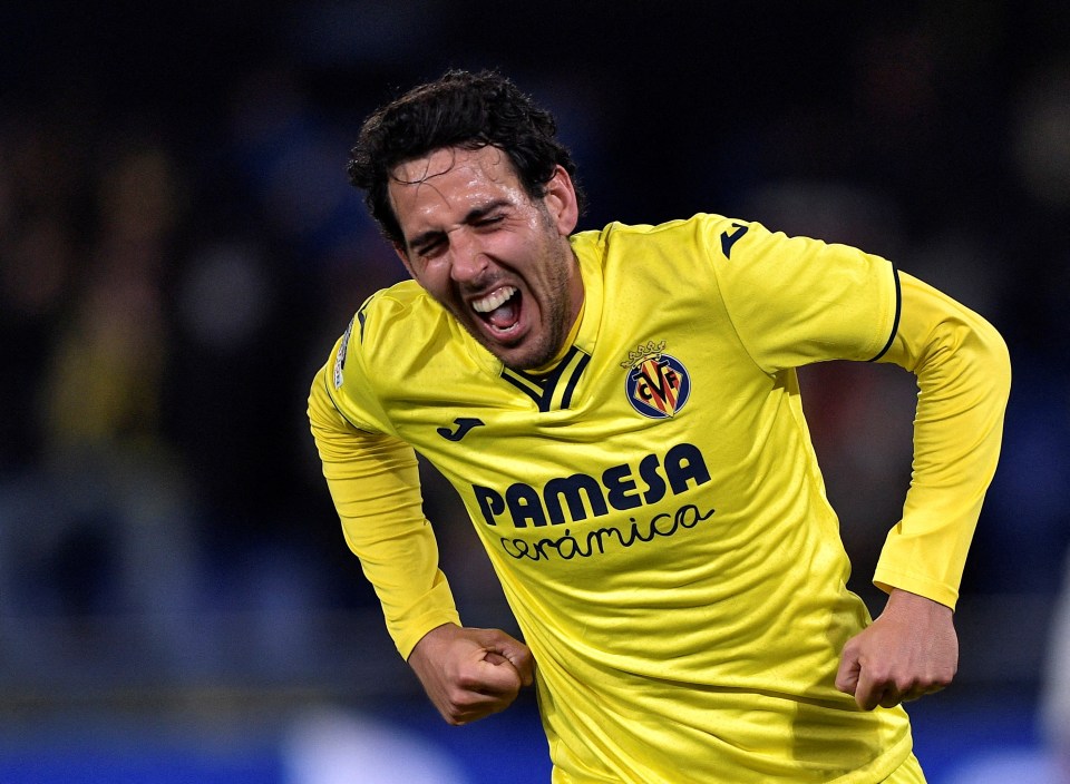 Dani Parejo celebrates Villarreal's leveller