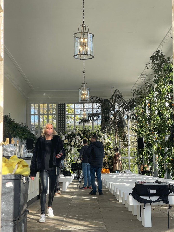 The ceremony took place in the Orangery at Longleat House