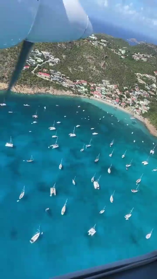 The views out of the plane were stunning as paradise was reached