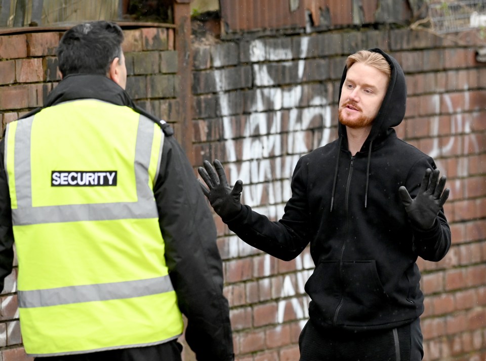 He was busted trying to break into the development at Weatherfield County FC