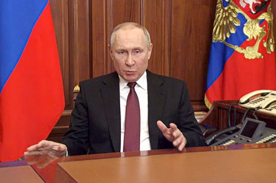 Putin gave an address to the nation this morning where he declared war on Ukraine