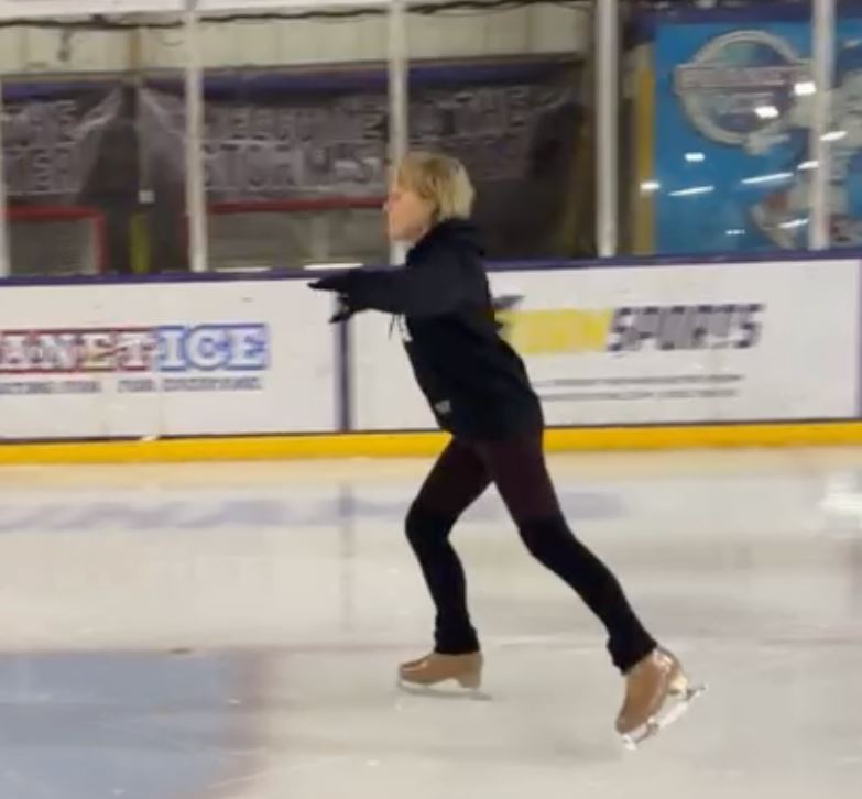 The Sally Webster actress has been training hard for the joint routine