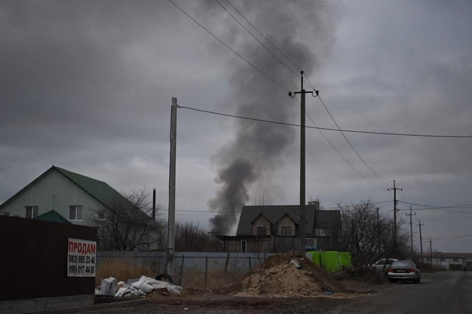 Thursday saw fierce fighting in Hostomel, close to Kyiv's Antonov Airport