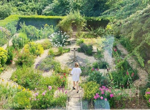 Sophie has her own maze inspired garden