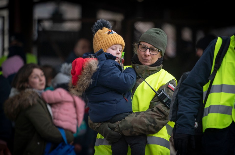 Polish volunteers are helping to support the refugees