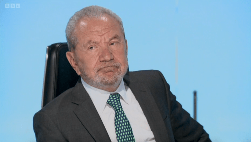 Lord Sugar was very unimpressed with the team