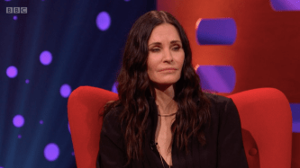 Courteney Cox appeared on Friday night's Graham Norton Show