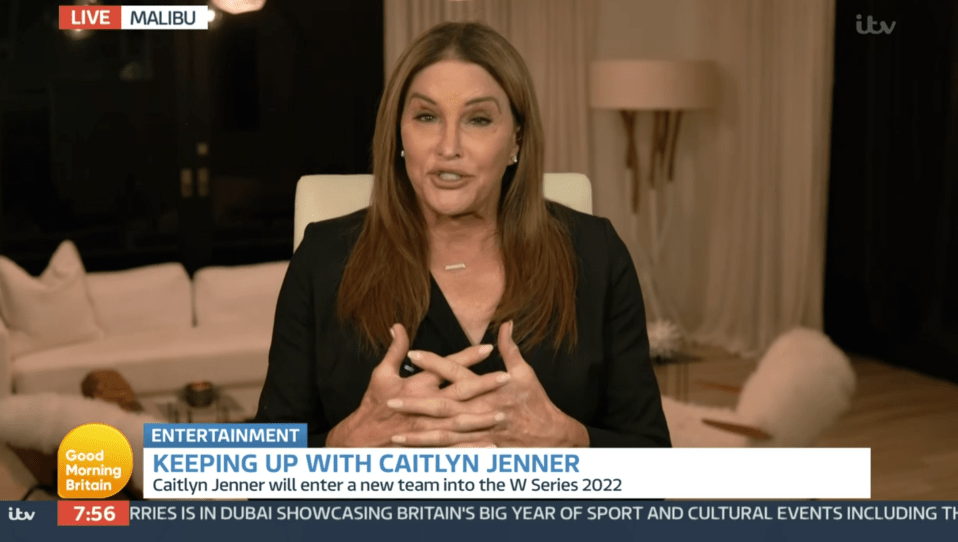 Caitlyn Jenner appeared on Good Morning Britain today to discuss sports but was asked about her daughter Kylie having her second child