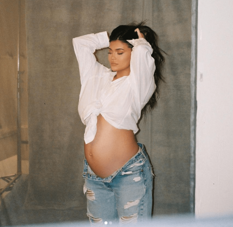 Kylie announced her pregnancy on Instagram