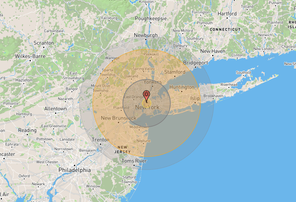 NUKEMAP estimates 8million casualties over New York if hit by Tsar Bomba