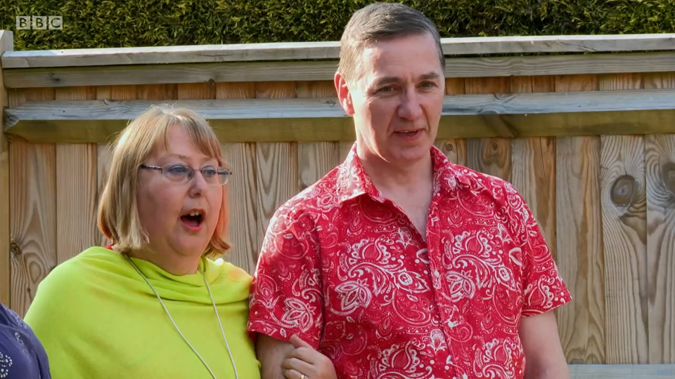 Karen and Colin were wowed by the garden, but viewers were less impressed