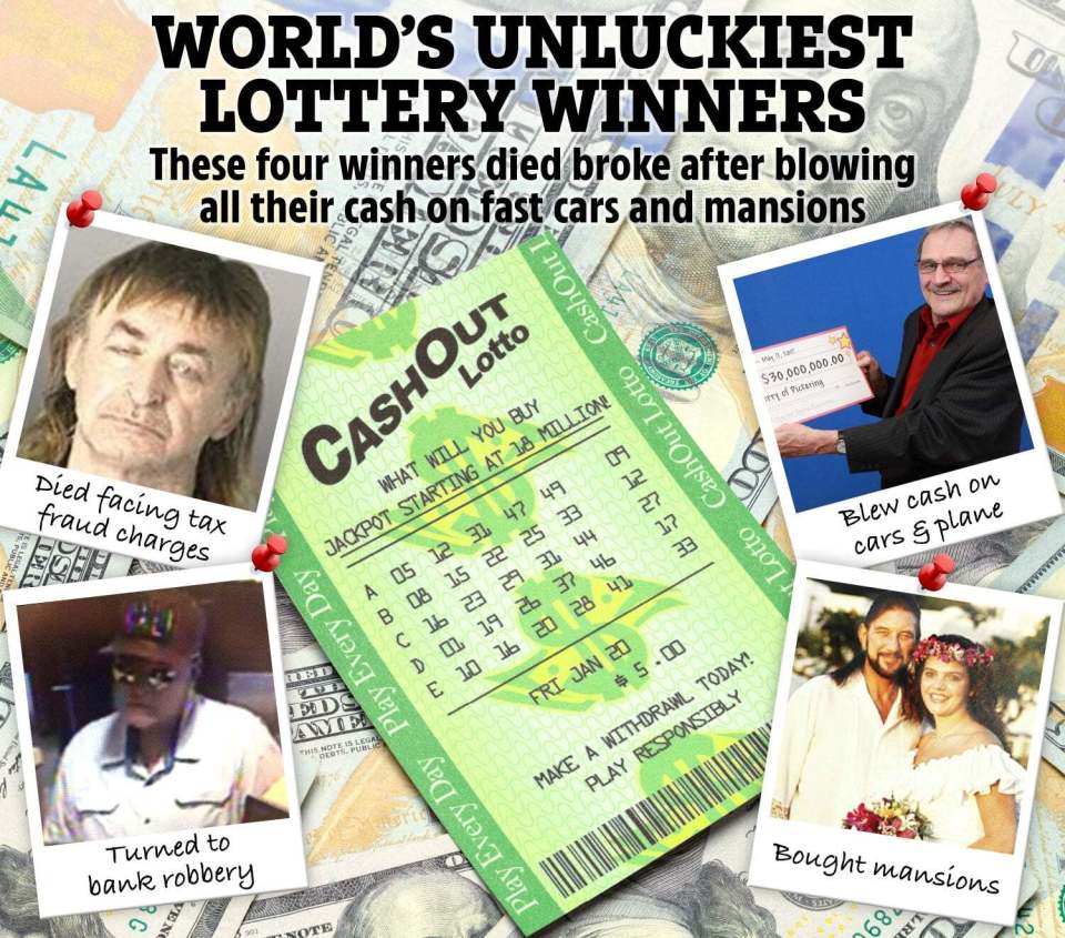 From rags to riches and back to rags - these four lottery winners blew it all