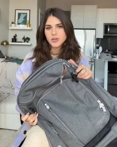 She said she went on holiday for 11 days with just a personal bag