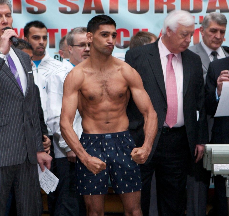 Amir Khan was world champion at light-welterweight