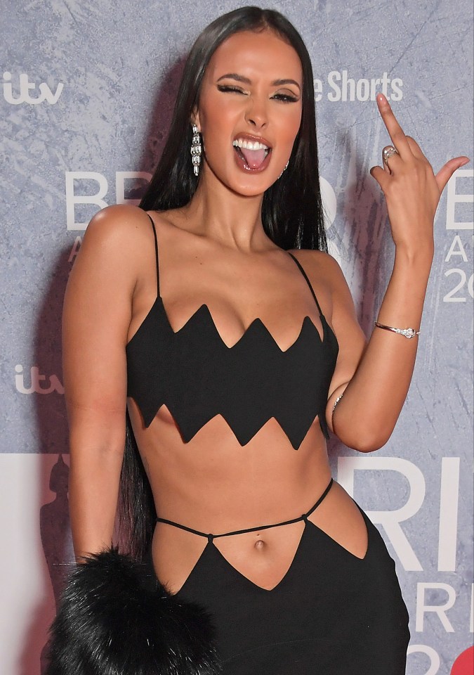 Maya Jama was the first star to arrive on the red carpet at the Brits today