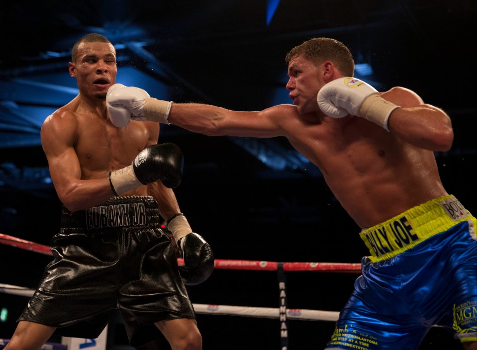 Billy Joe Saunders took a split decision win against Chris Eubank Jr in 2014