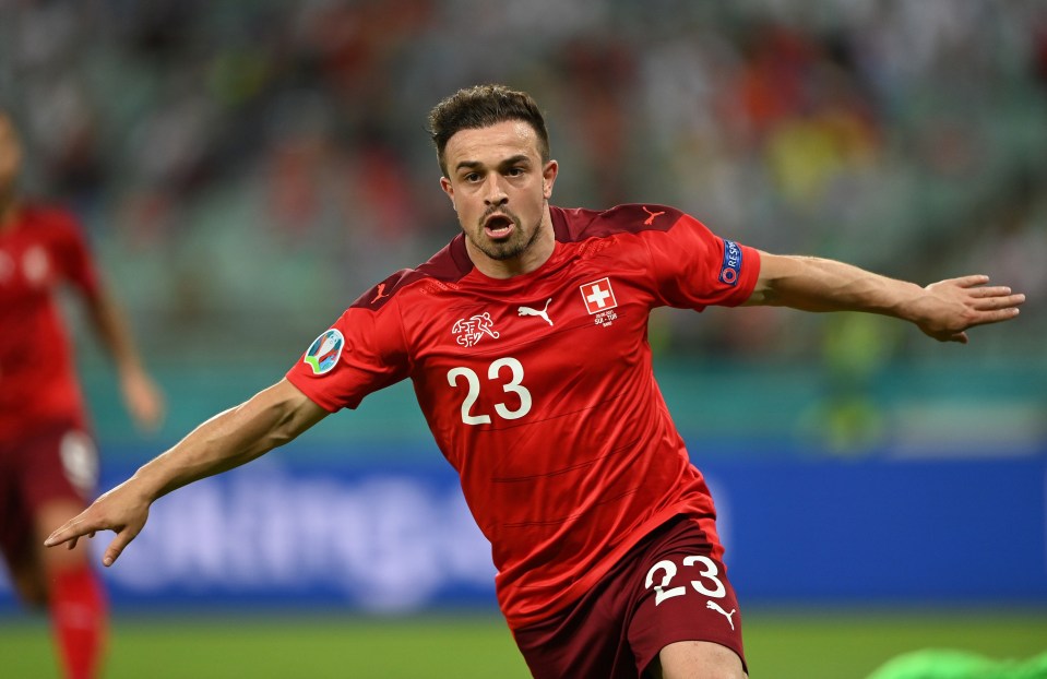 F ormer Liverpool star Xherdan Shaqiri will be leading the Swiss at Wembley