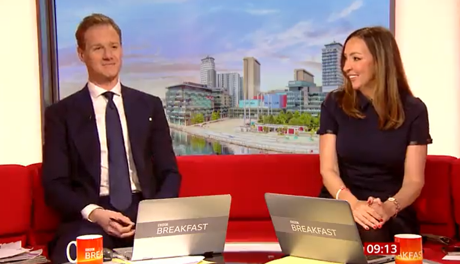 BBC Breakfast's Dan Walker admitted he wasn't listening to reporter Sarah Corker on today's show