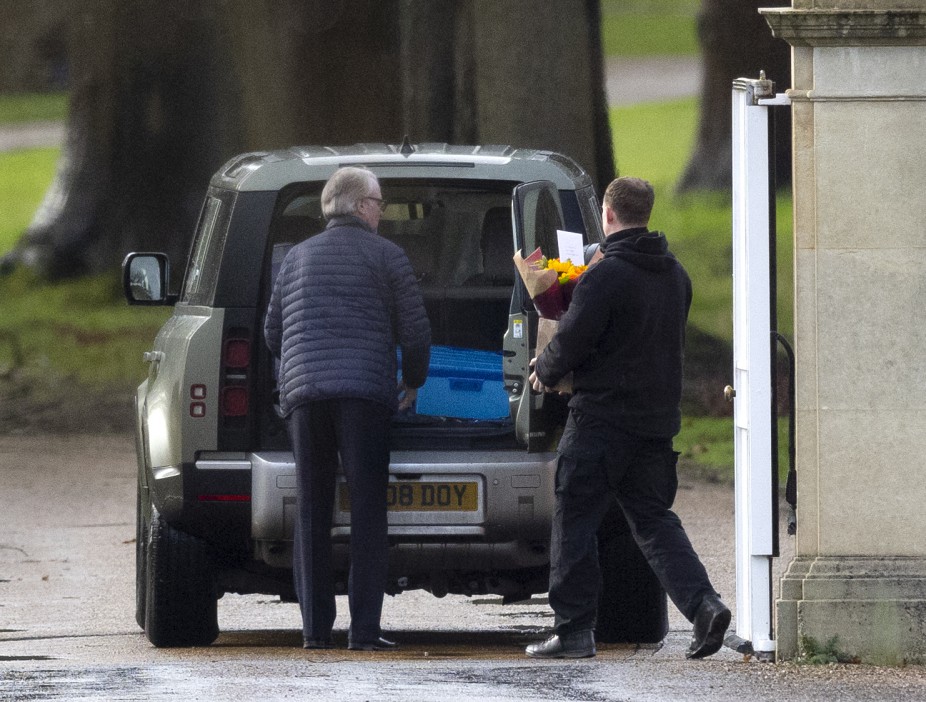 Yesterday, flowers and cards were seen being delivered to Royal Lodge, Berks, on Andrew’s birthday