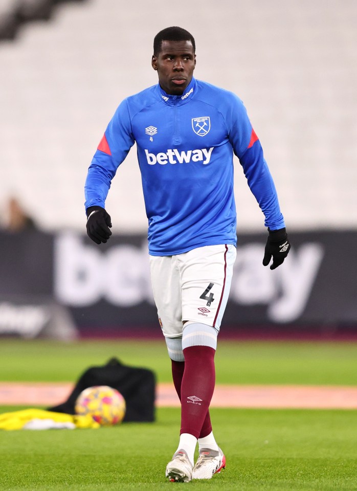 Zouma started in West Ham's match tonight despite the current criticisms following the cat abuse video