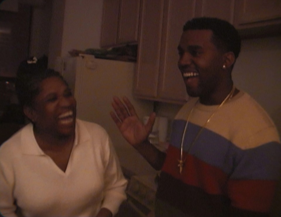 Kanye with his biggest supporter, mother Donda West, who died in 2007