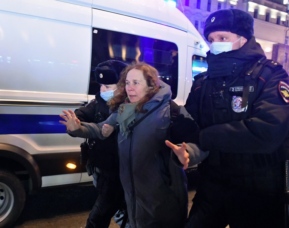 More than 1,000 protesters have been detained in Russia in the past day