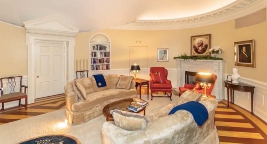 The owner believes the Oval Office is 'the finest replica in a private residence in the country'