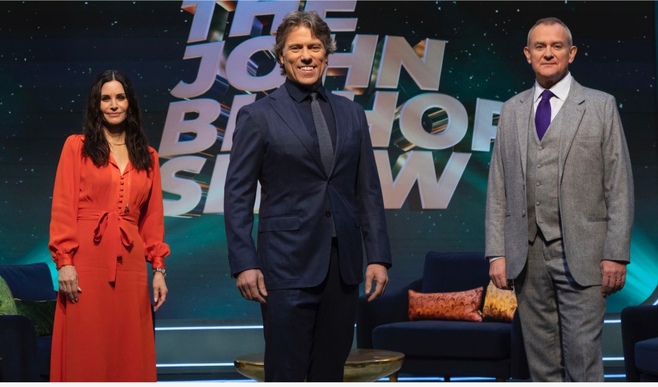 Courteney appeared on The John Bishop Show at the weekend