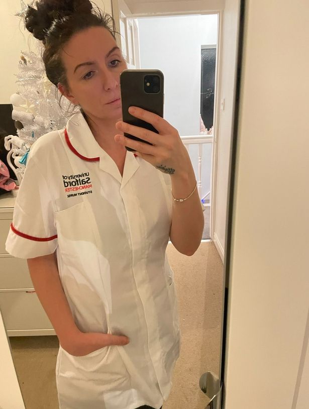 She is now training to be a nurse