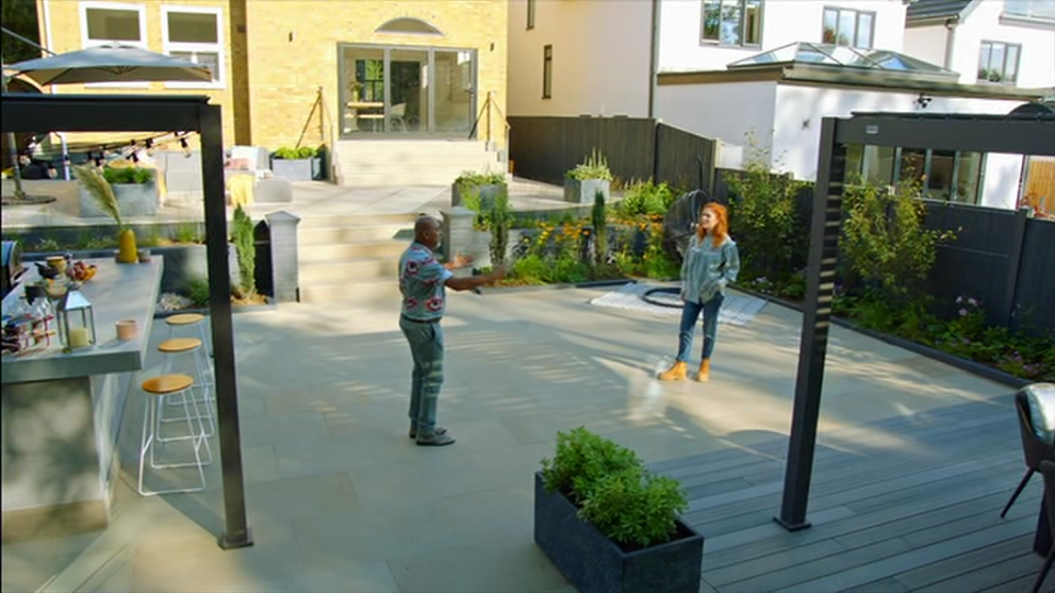 Manoj and Angela gave viewers a tour of the new-look garden