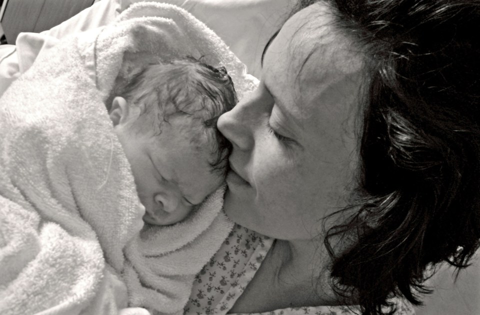 Rhiannon Davies with her daughter Kate Stanton Davies, who died shortly after birth in 2009