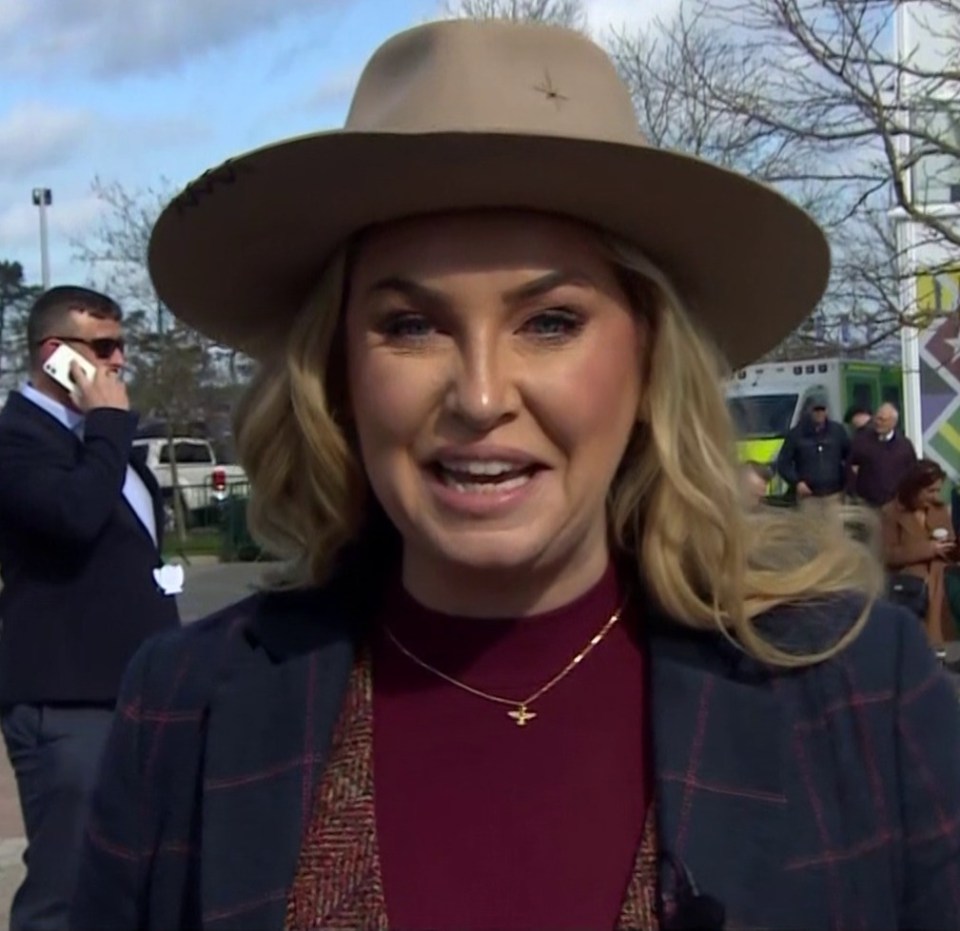 Josie Gibson was broadcasting live from Cheltenham on This Morning