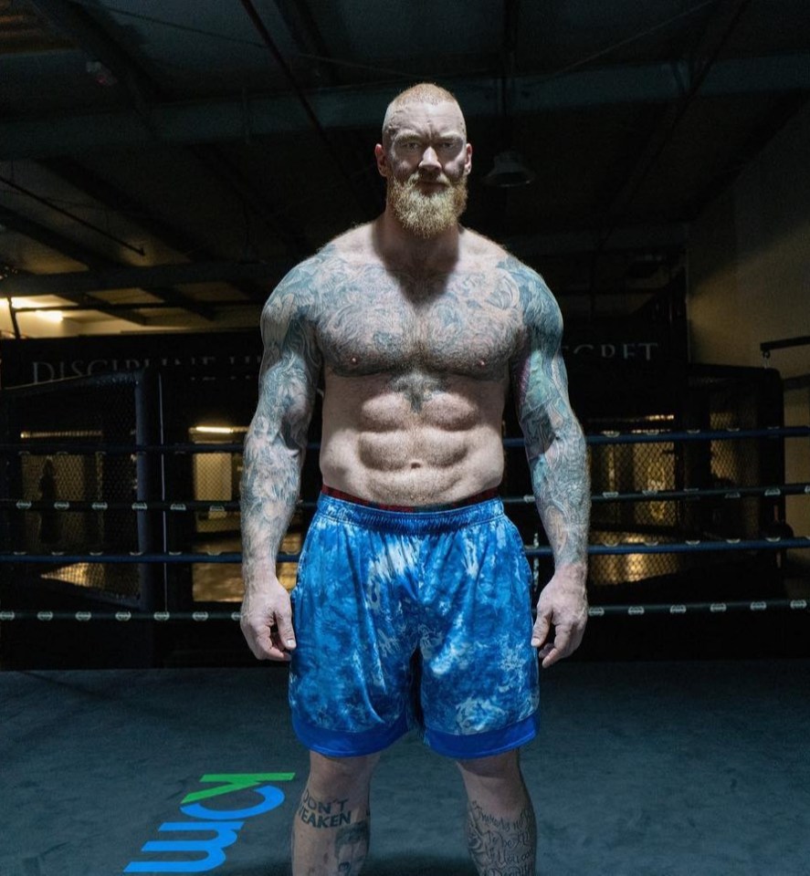 Hafthor Bjornsson is 6ft 9in and weighs over 23st