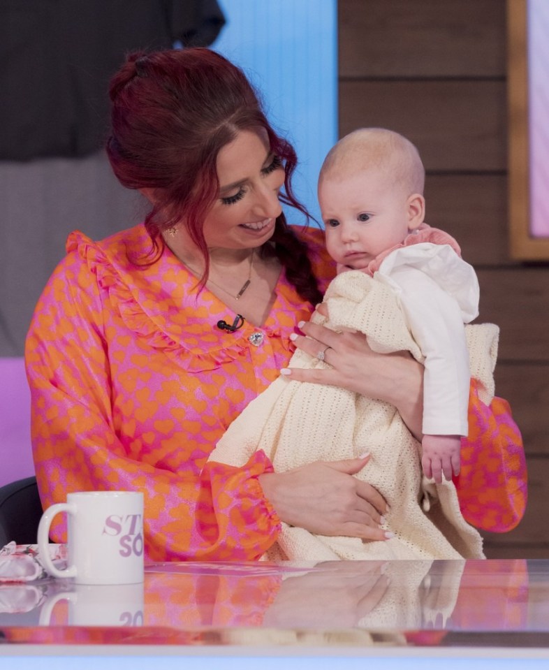 She took baby Rose to meet her Loose Women colleagues