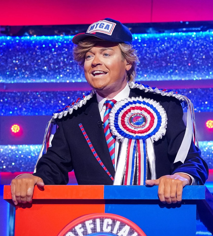 He was last seen on Saturday Night Takeaway looking like Donald Trump