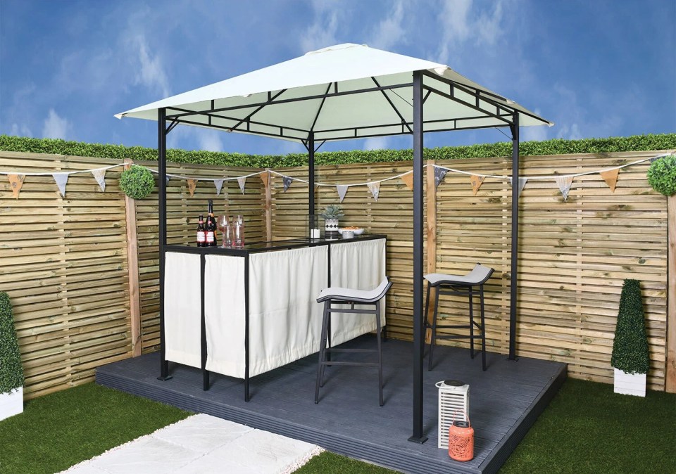 The Range has slashed the price of its bar gazebo