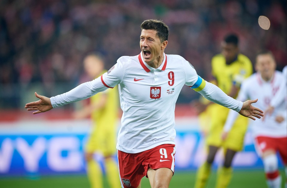 Robert Lewandowski fired Poland to the World Cup in a 2-0 win over Sweden