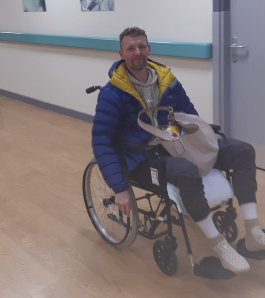 Marc Burrows woke up without the use of one of his legs, now he can't use both of them