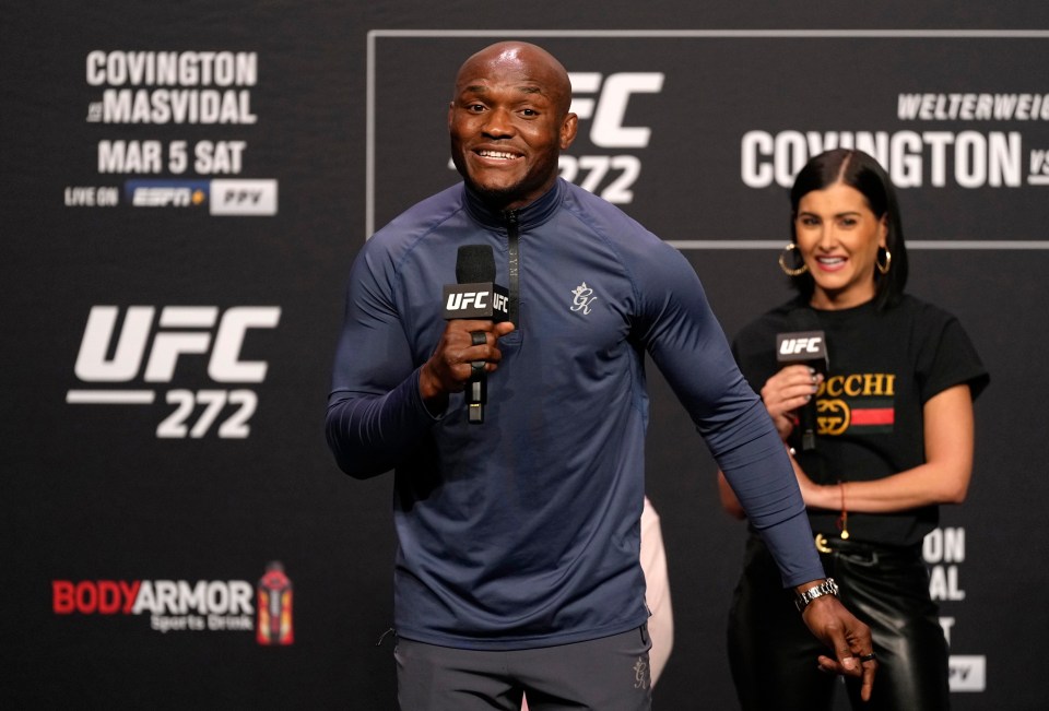 Kamaru Usman spoke to fans ahead of UFC 272