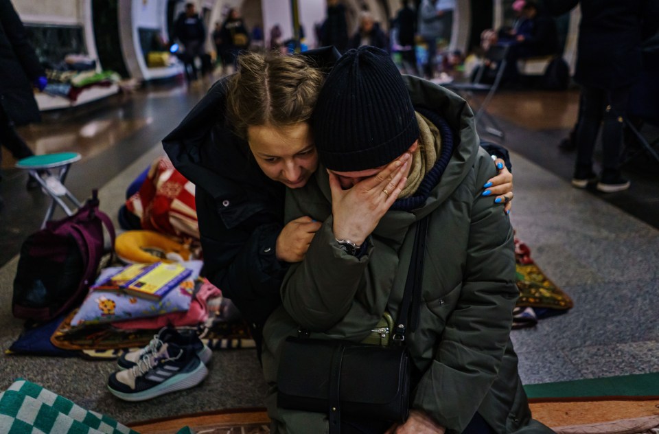 Residents of the city have been sheltering in stations